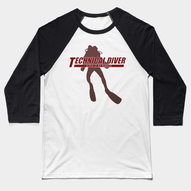 Technical Diver Baseball T-Shirt by TCP
